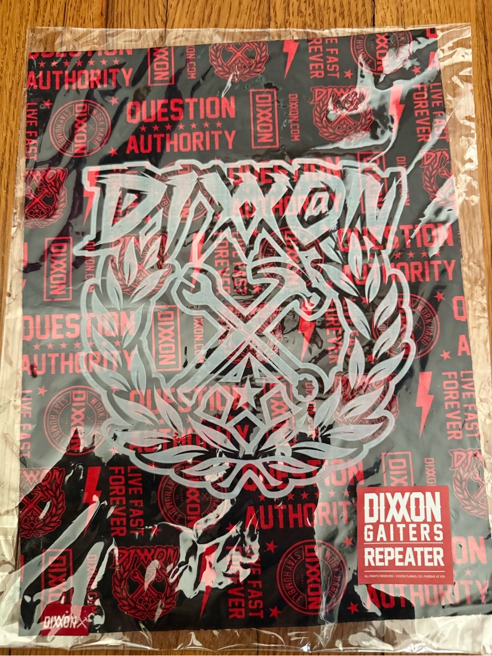 DIXXON Black and Red Gaiter Face Mask